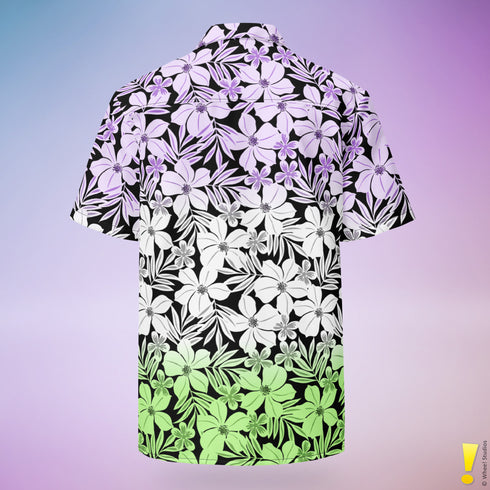 Genderqueer Pride Aloha Hawaiian Shirt